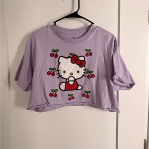 Sanrio Lavender Hello Kitty Cherry Tee